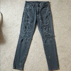 American Eagle Outfitters Distressed Gray Men’s Jeans